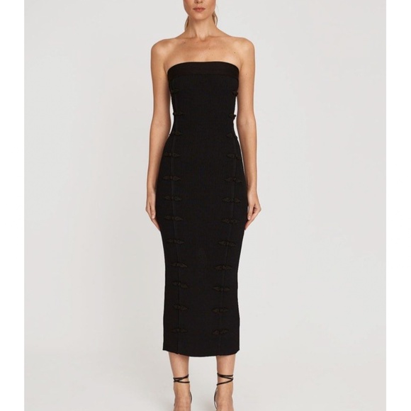 NWT SAU LEE Jennifer Tube Dress - Black - Picture 1 of 4
